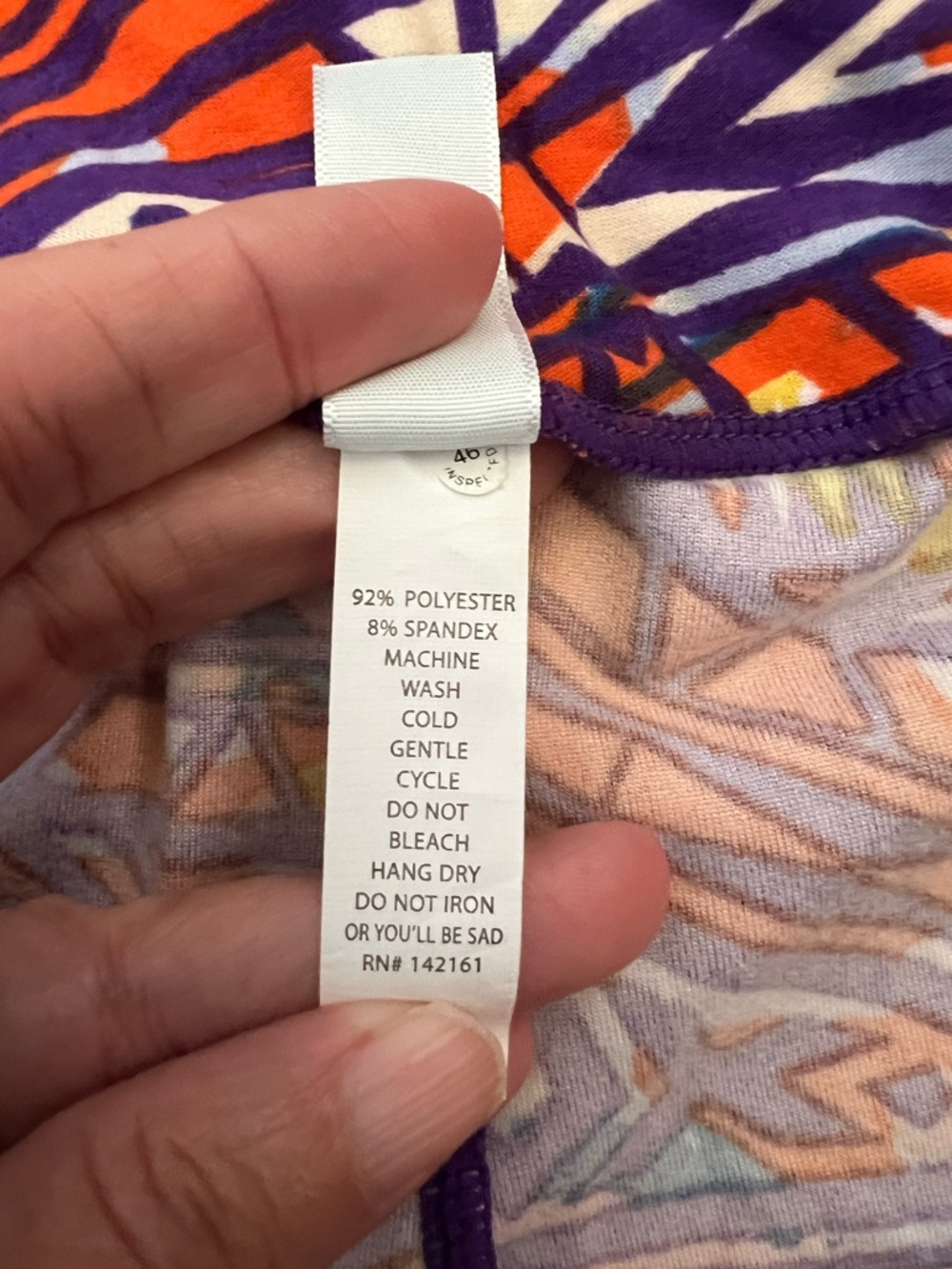 LULAROE Electric Maze Leggings EUC - Picture 8 of 9